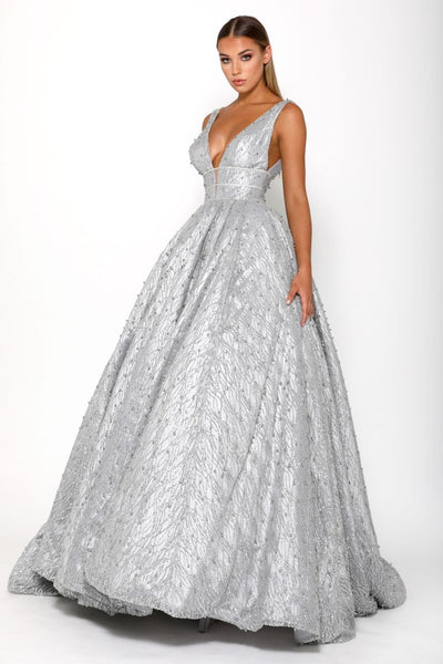 CINDERELLA GOWN SILVER