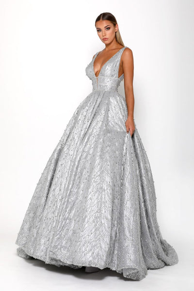 CINDERELLA GOWN SILVER