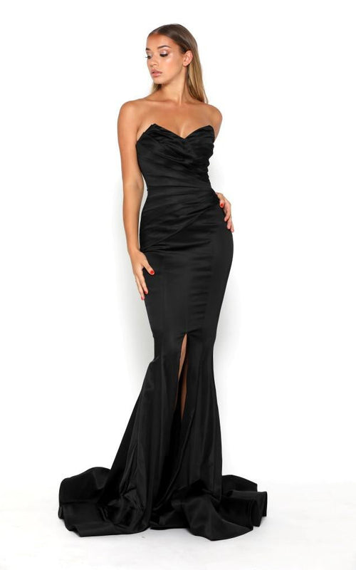 STELLA GOWN NO SPLIT BLACK